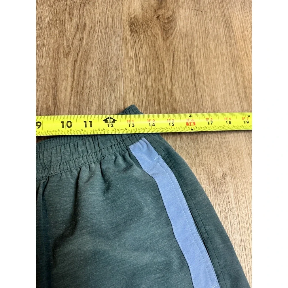 Fair Harbor XL Mens Hybrid Swim Trunks Shorts Blue‎ Striped Elastic Waist Casual
